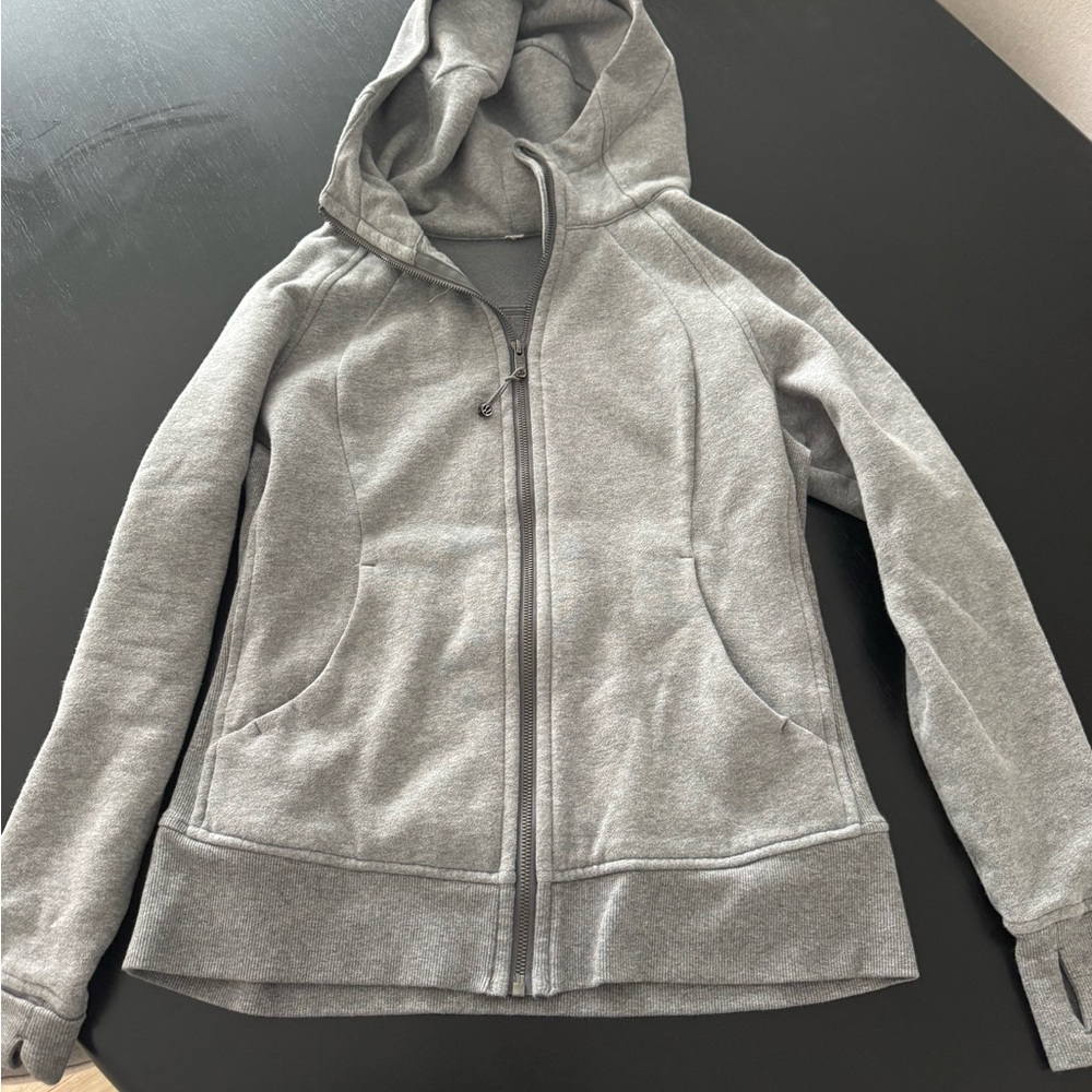 Gray Zip-Up Hoodie